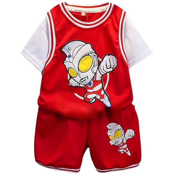 ボイーズ ゆったりカジュアル キッズ半袖 夏 Tシャツ&ショーツパンツ セット ボイーズ ゆったりカジュアル キッズ半袖 夏 Tシャツ&ショーツ